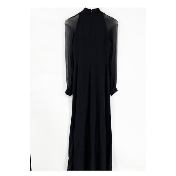 Jill Jill Stuart Cut Out Front A-Line Maxi Dress 2 Black - Picture 2 of 7